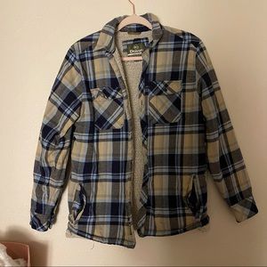 zumiez sherpa flannel jacket